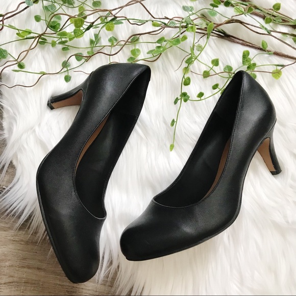 Clarks Arista Abe Leather Pump Heels Clarks Arista Abe Leather Pump Heels